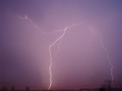 Blitz, fotografiert von Thomas